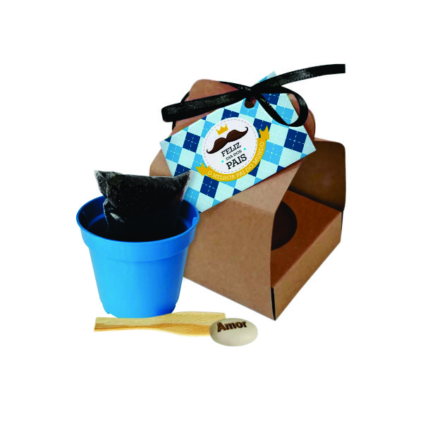 Kit Plantio com Vaso Personalizado Kit Plantio com Vaso Personalizado
