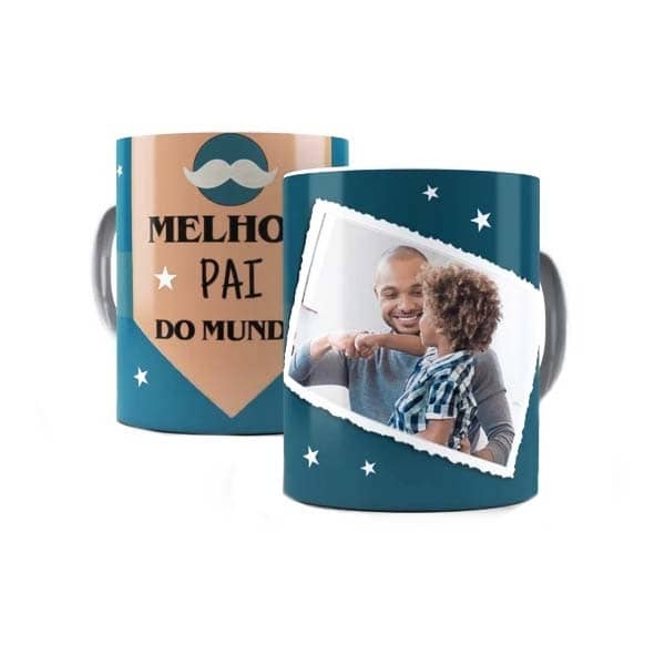 Caneca Personalizada Dia dos Pais com Foto