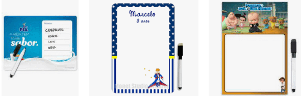 Lousa Magnética Personalizada para Geladeira