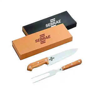 Kit Garfo e Faca para Churrasco Personalizado