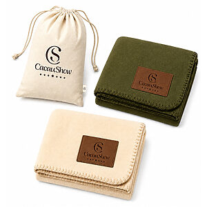 Manta em Tecido Polar com Poliéster Reciclado
